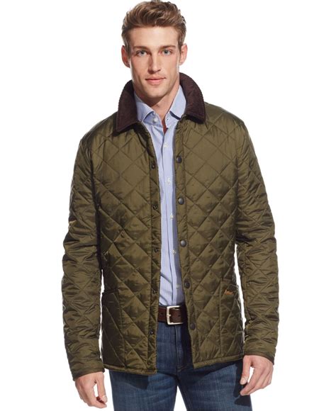 quilted Barbour jackets for men